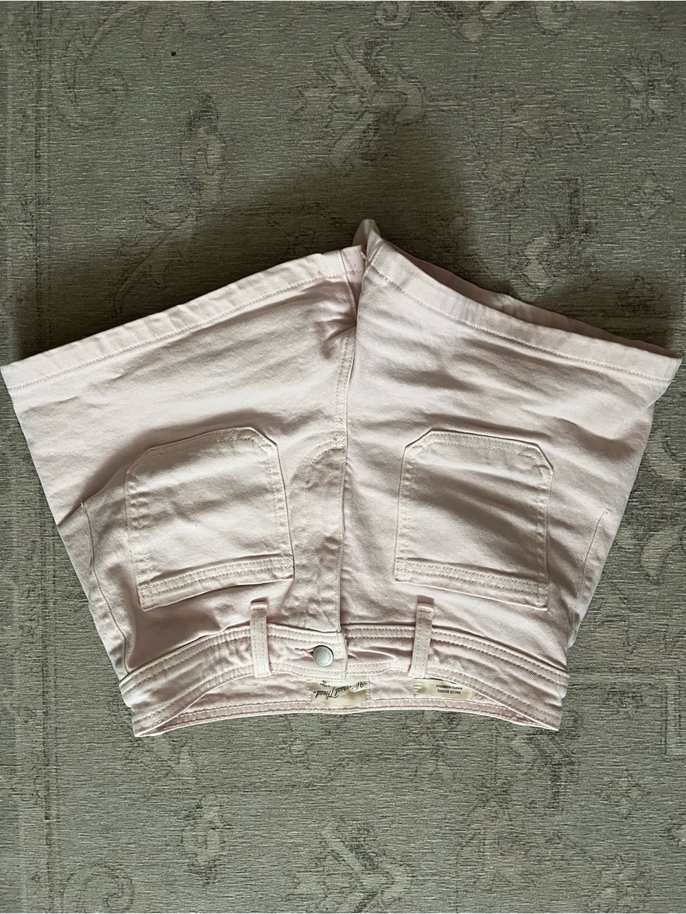 Wrangler Pale Pink Denim Jean Shorts